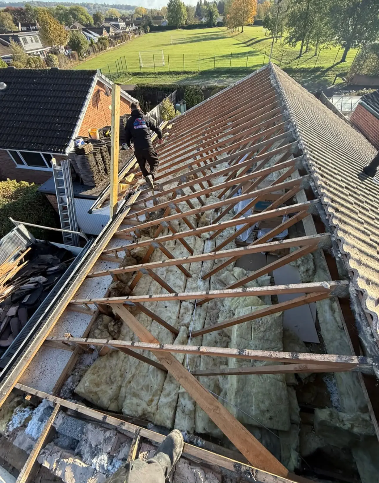 Roof strip-out ready for new structure